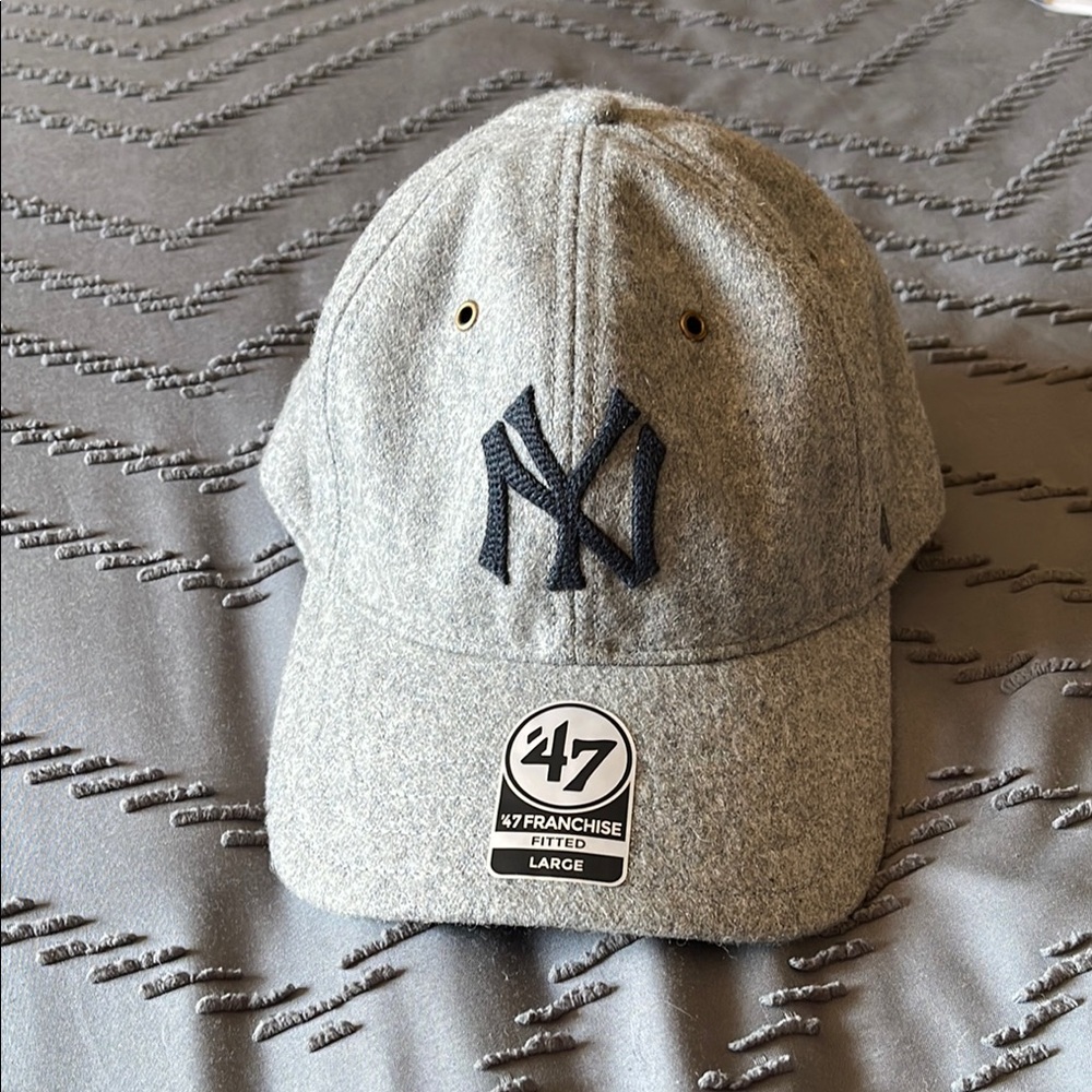 New York Yankees 47 Brand Grey wool ballcap